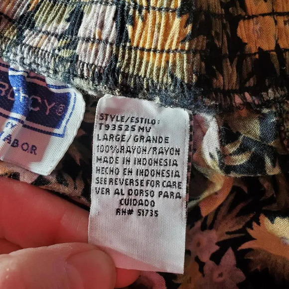 Sag Harbor Vintage Floral Pull On Slip Mini Skirt Size Large Schoolgirl EUC - Picture 7 of 14